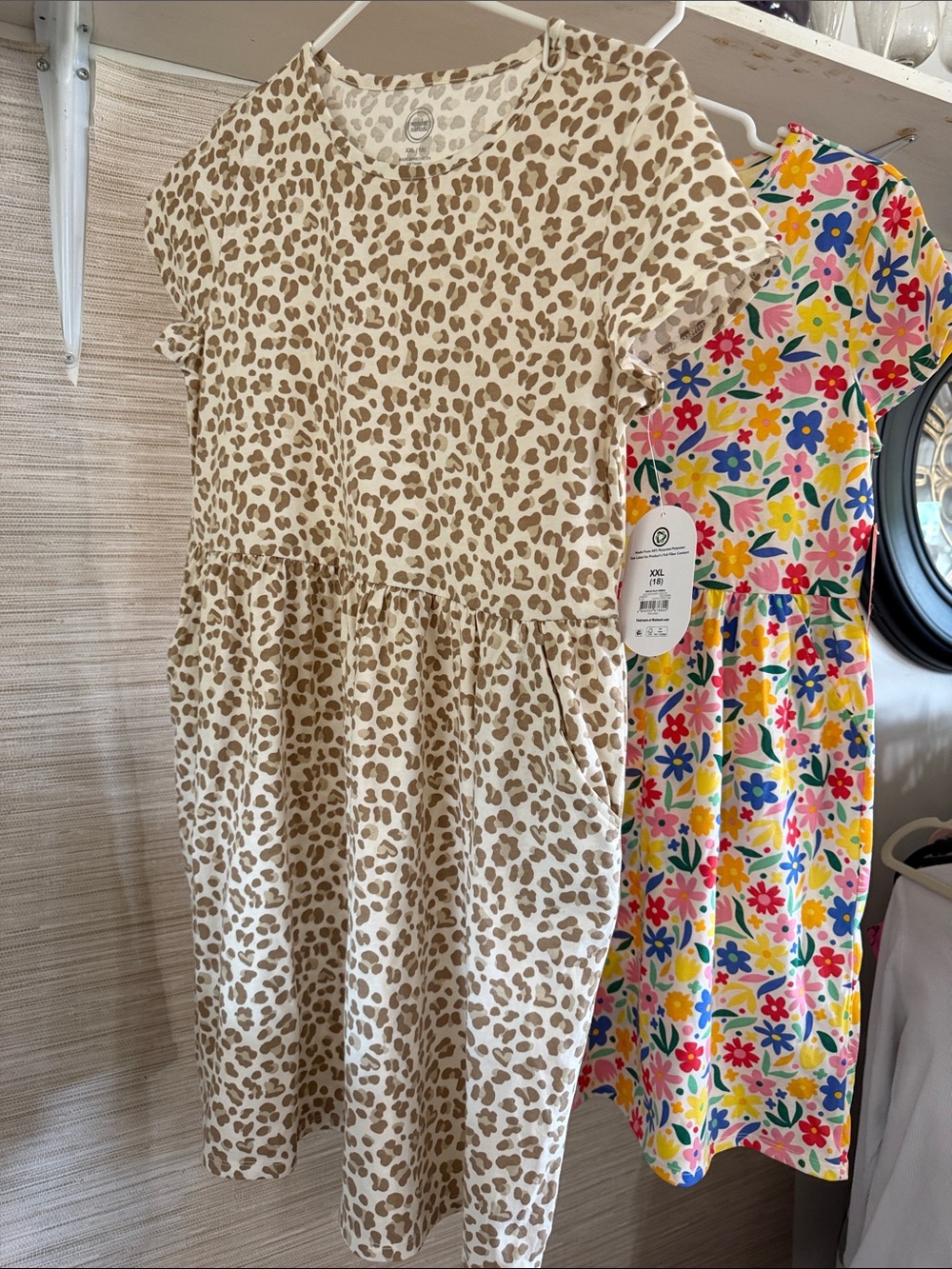 Wonder Nation Girls short sleeve dress size XXL 18 2 Dresses NWT - Picture 3 of 6